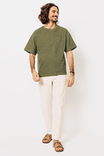 Tee shirt matière éponge col rond