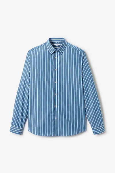Chemise en coton ray&eacute;e