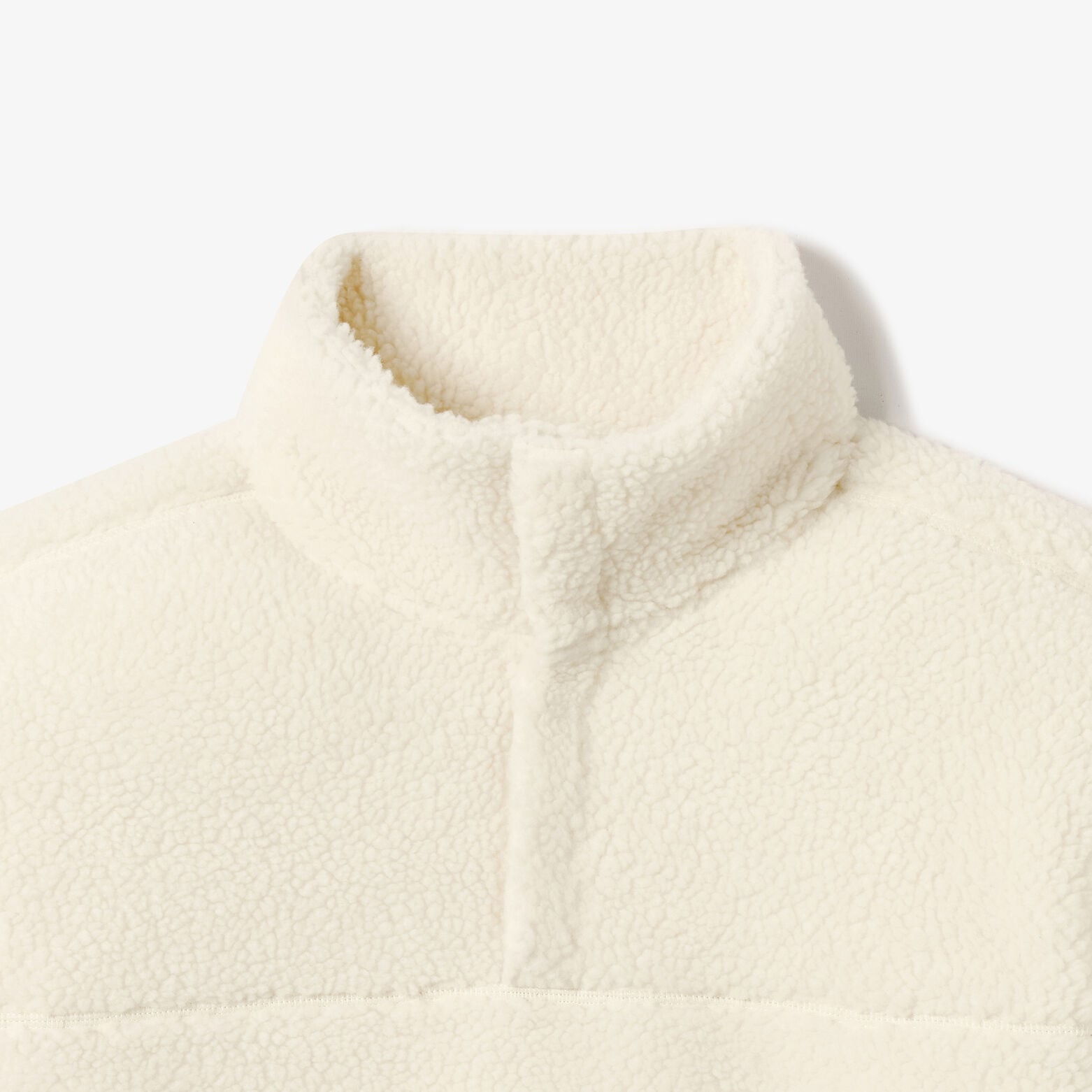 Sweat col montant pressionn&eacute; en sherpa