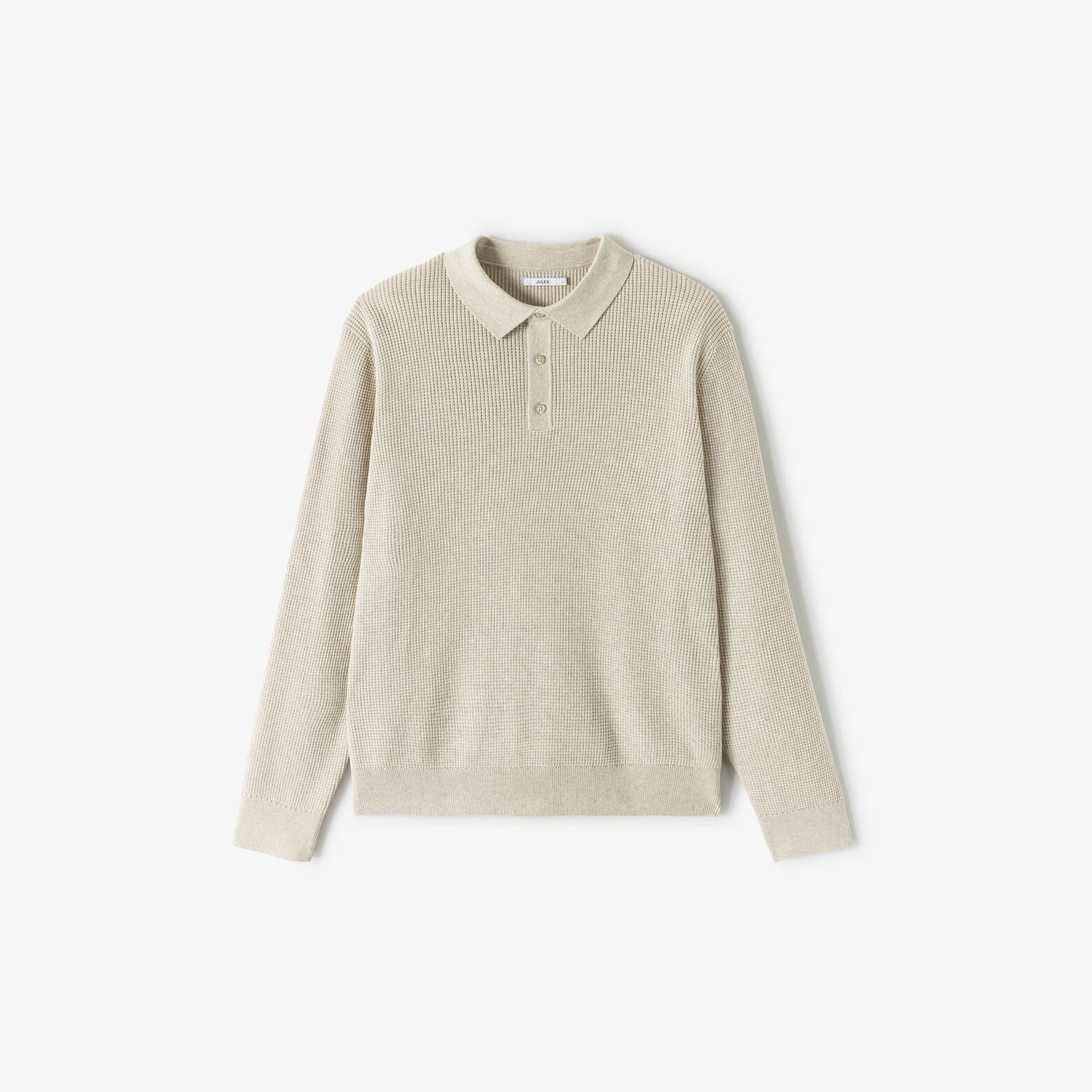 Polo en maille col boutonn&eacute; fantaisie