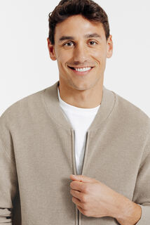 Vest met rits en sportieve kraag