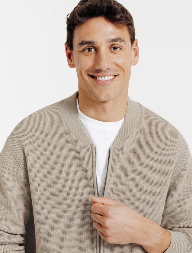 Vest met rits en sportieve kraag