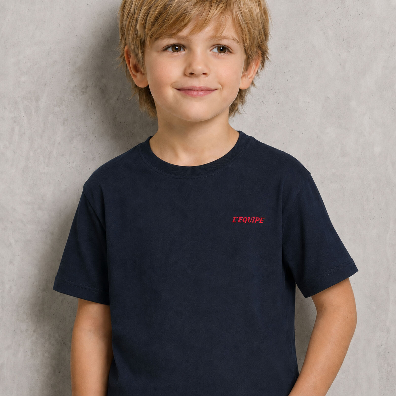 Tee shirt enfant imprim&eacute; dos licence L'&Eacute;quipe