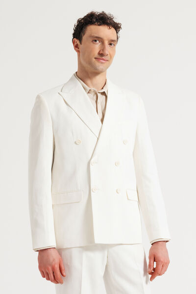 Comfort fit gekruist kostuumvest