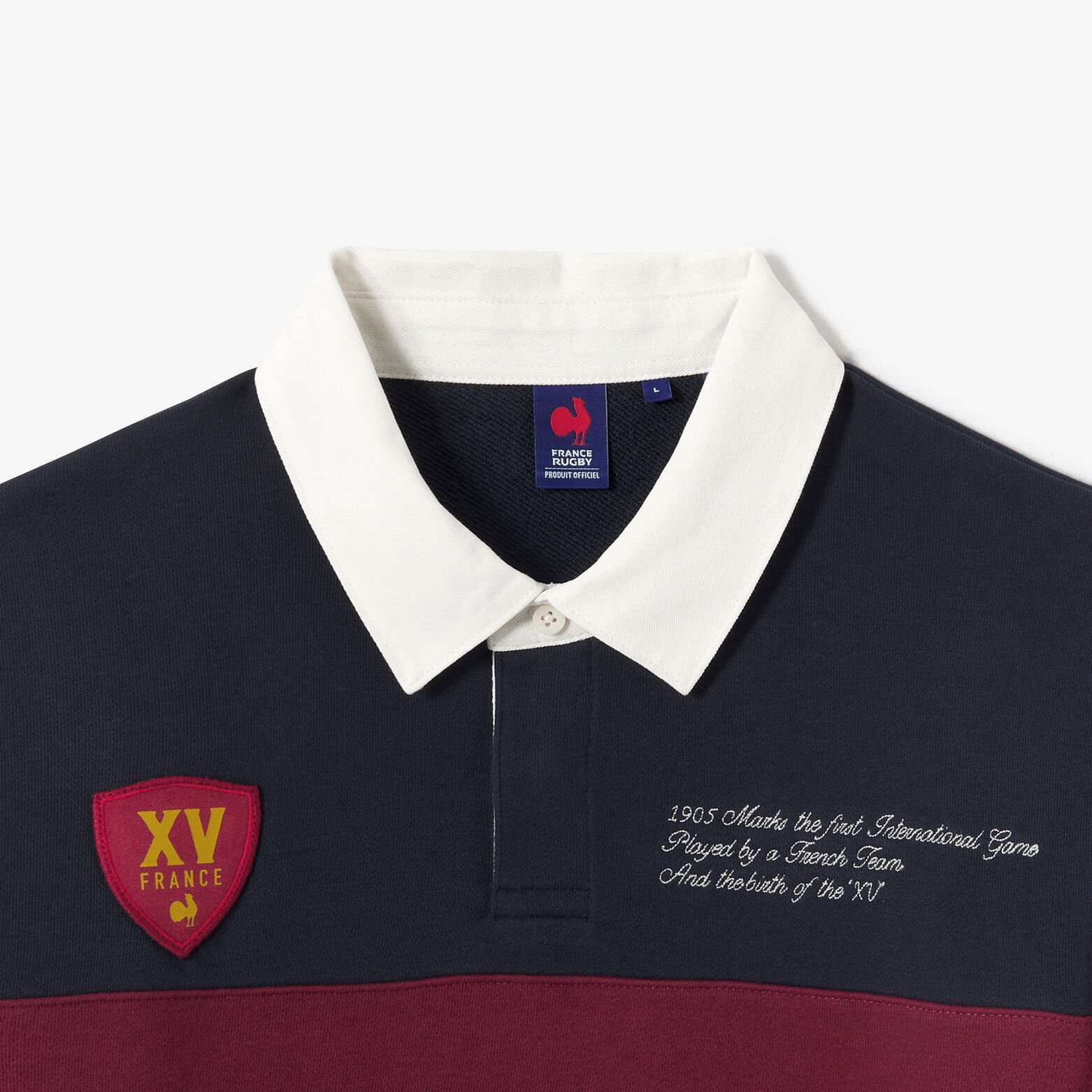 Polo manches longues licence France Rugby