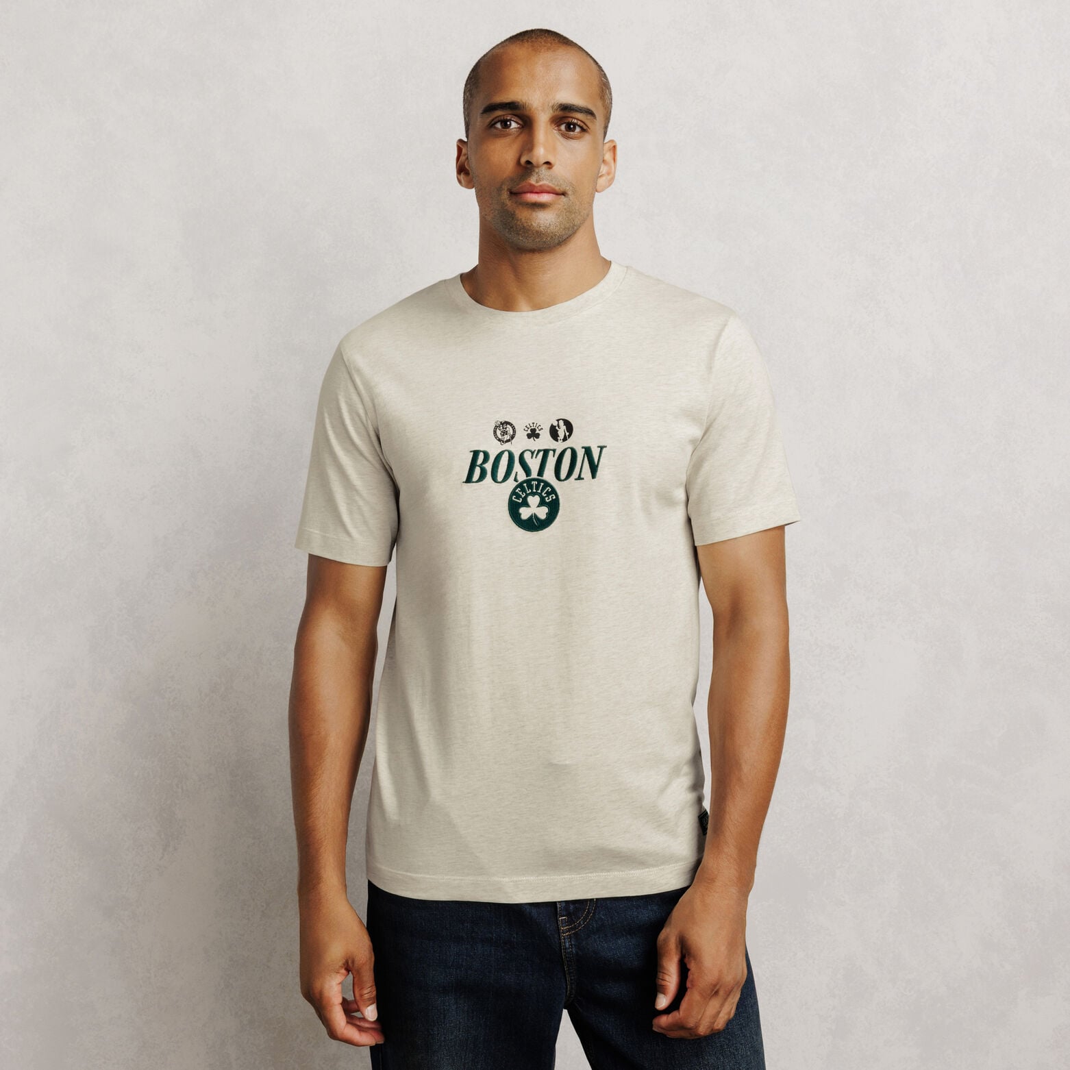 T-shirt met print Boston Celtics NBA-licentie
