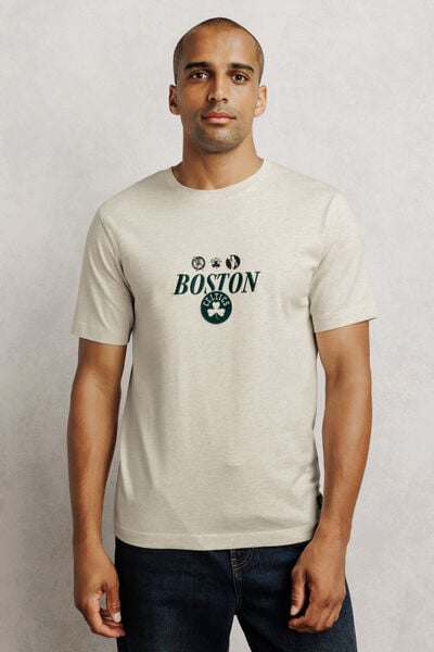 T-shirt met print Boston Celtics NBA-licentie