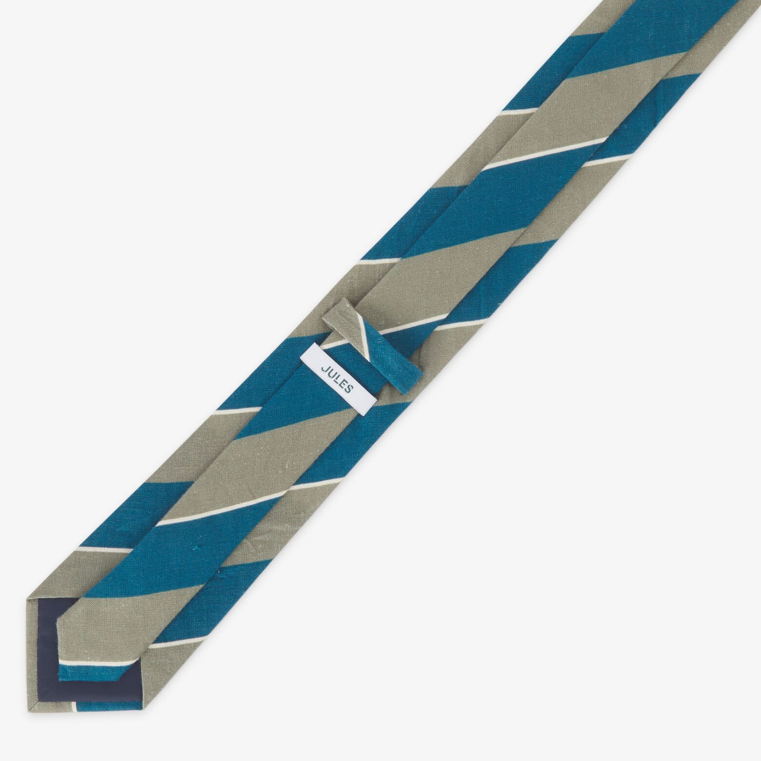 Cravate 100% lin ray&eacute;e