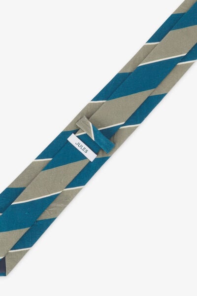 Cravate 100% lin ray&eacute;e