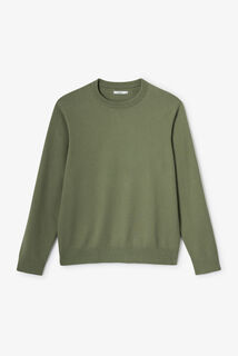 Trui ronde hals in fantasie-stekenpatroon