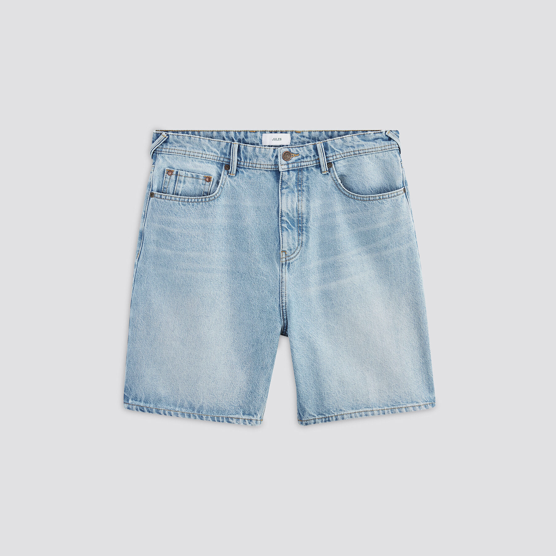 Bermuda ampi in denim geoloc Blu medio | Jules