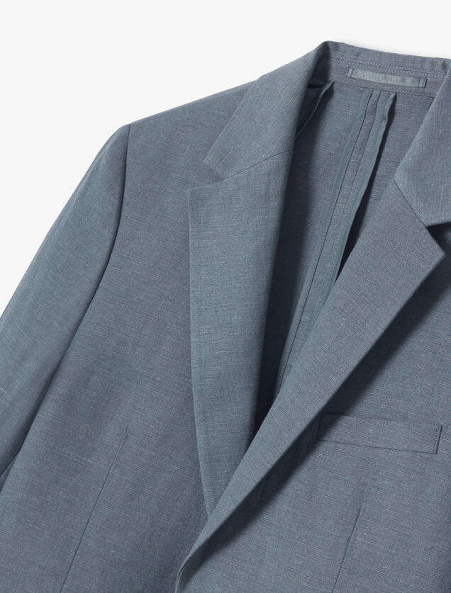 Kostuumvest met linnen