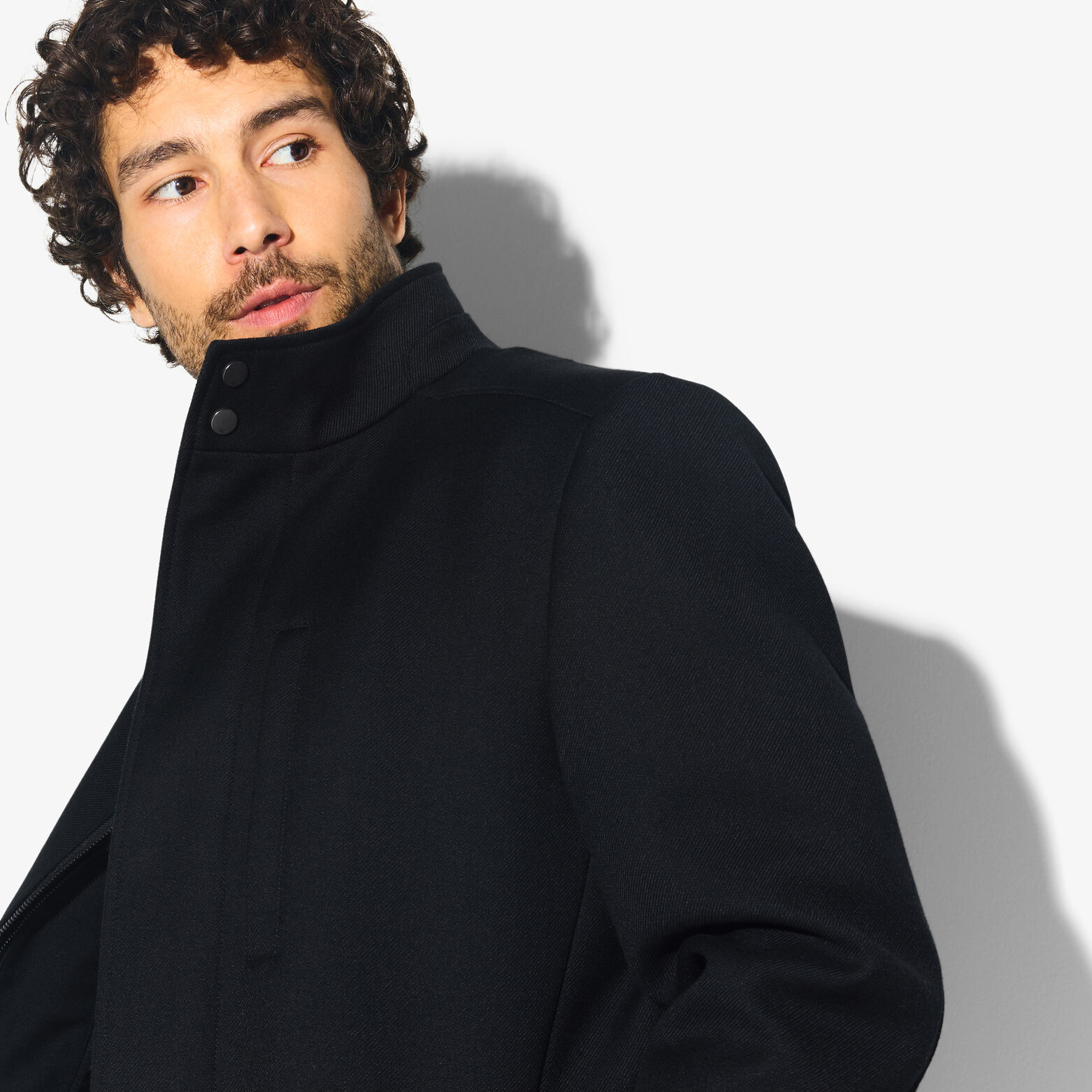 Manteau zipp&eacute; col montant