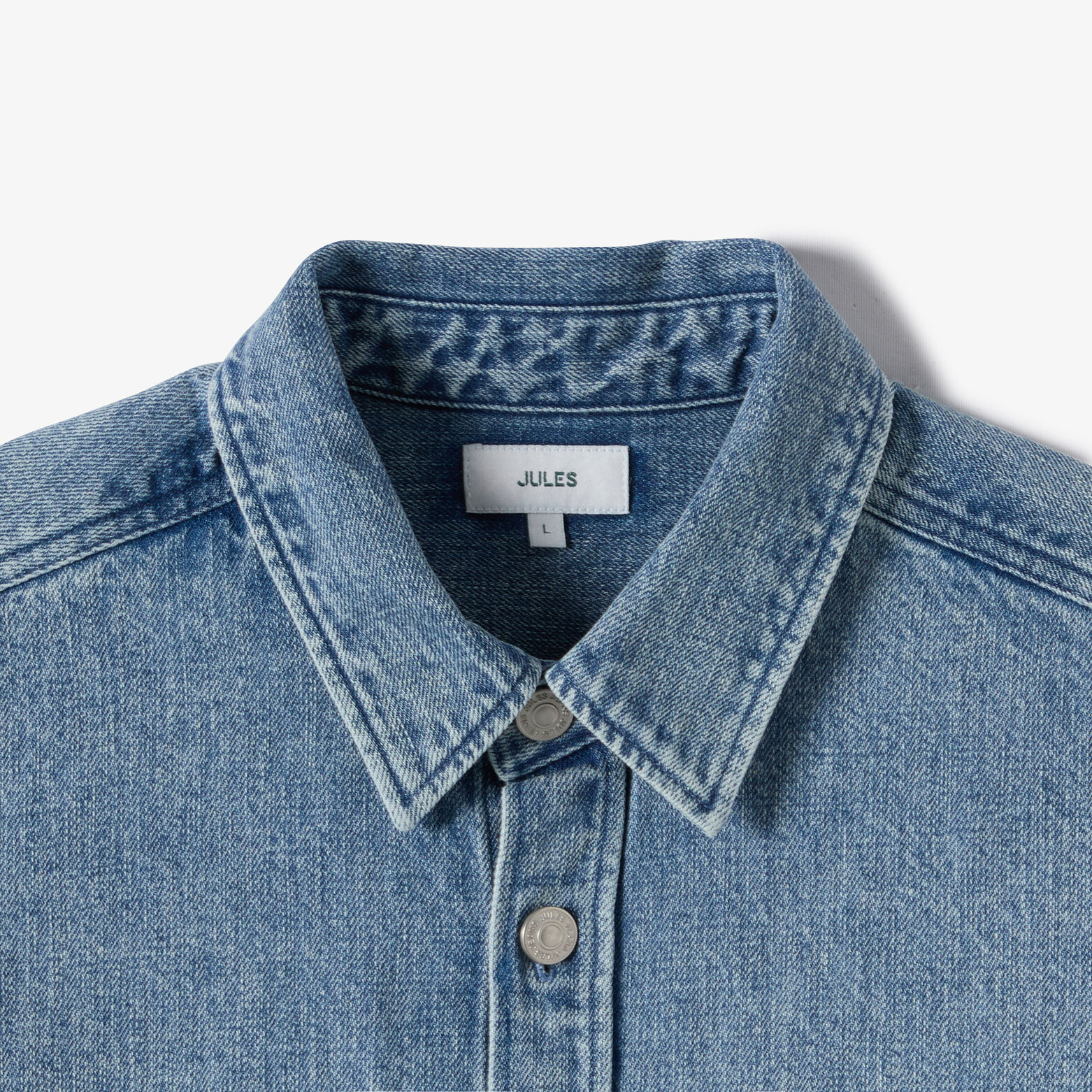 Surchemise en jean unie