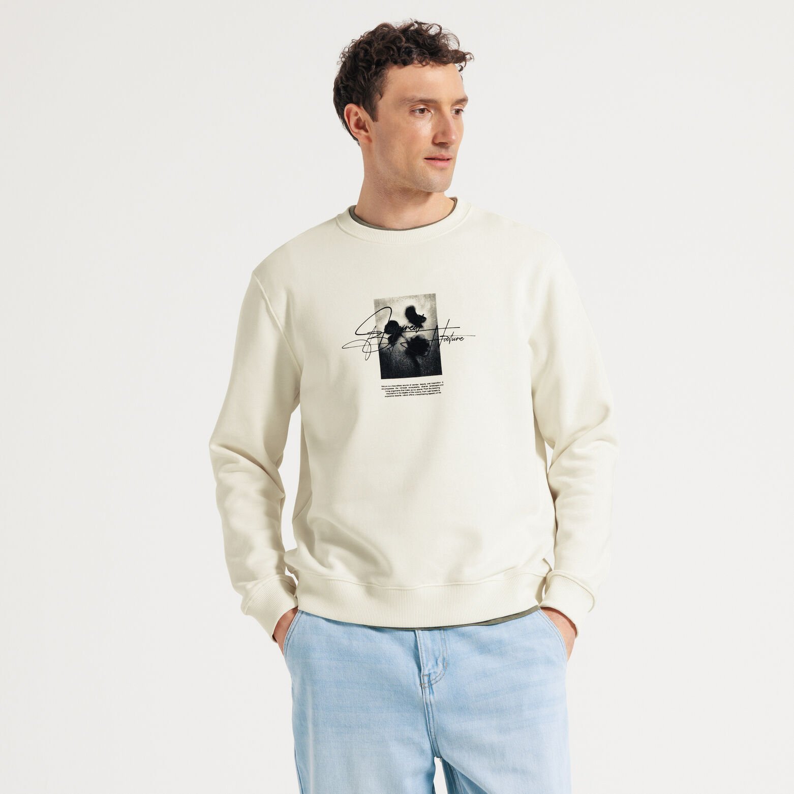 Sweat imprim&eacute; devant et dos