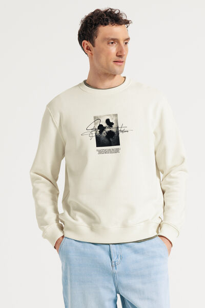 Sweat imprim&eacute; devant et dos