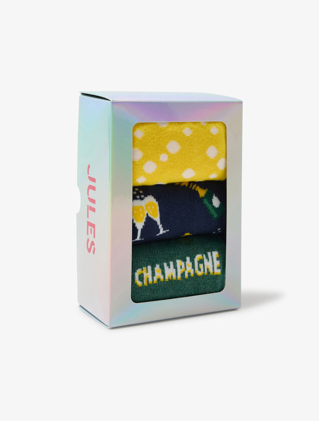 Coffret 3 paires de chaussettes fantaisies