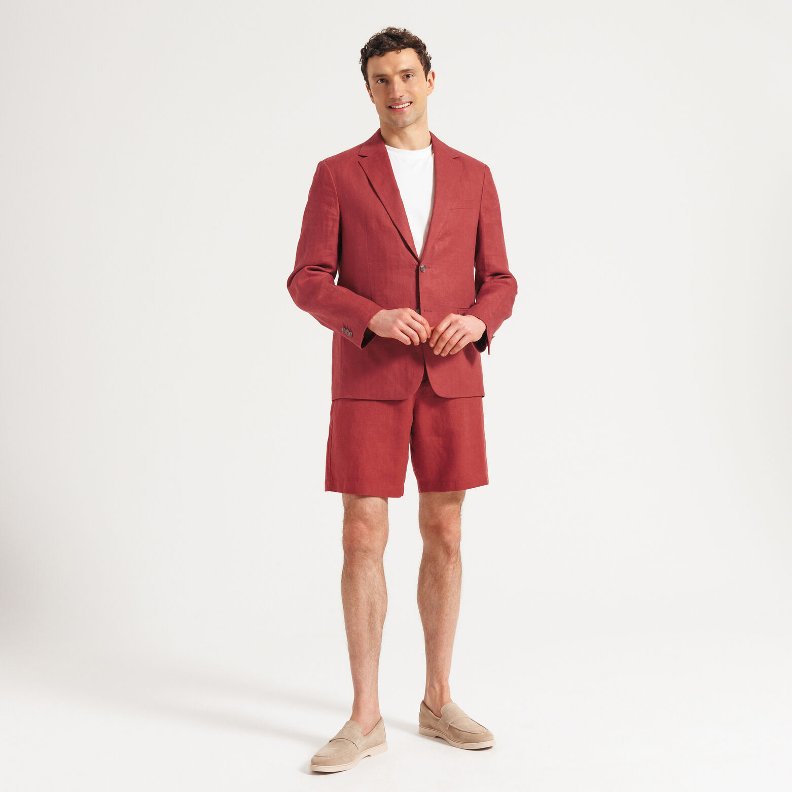 Bermuda chino 100% lin