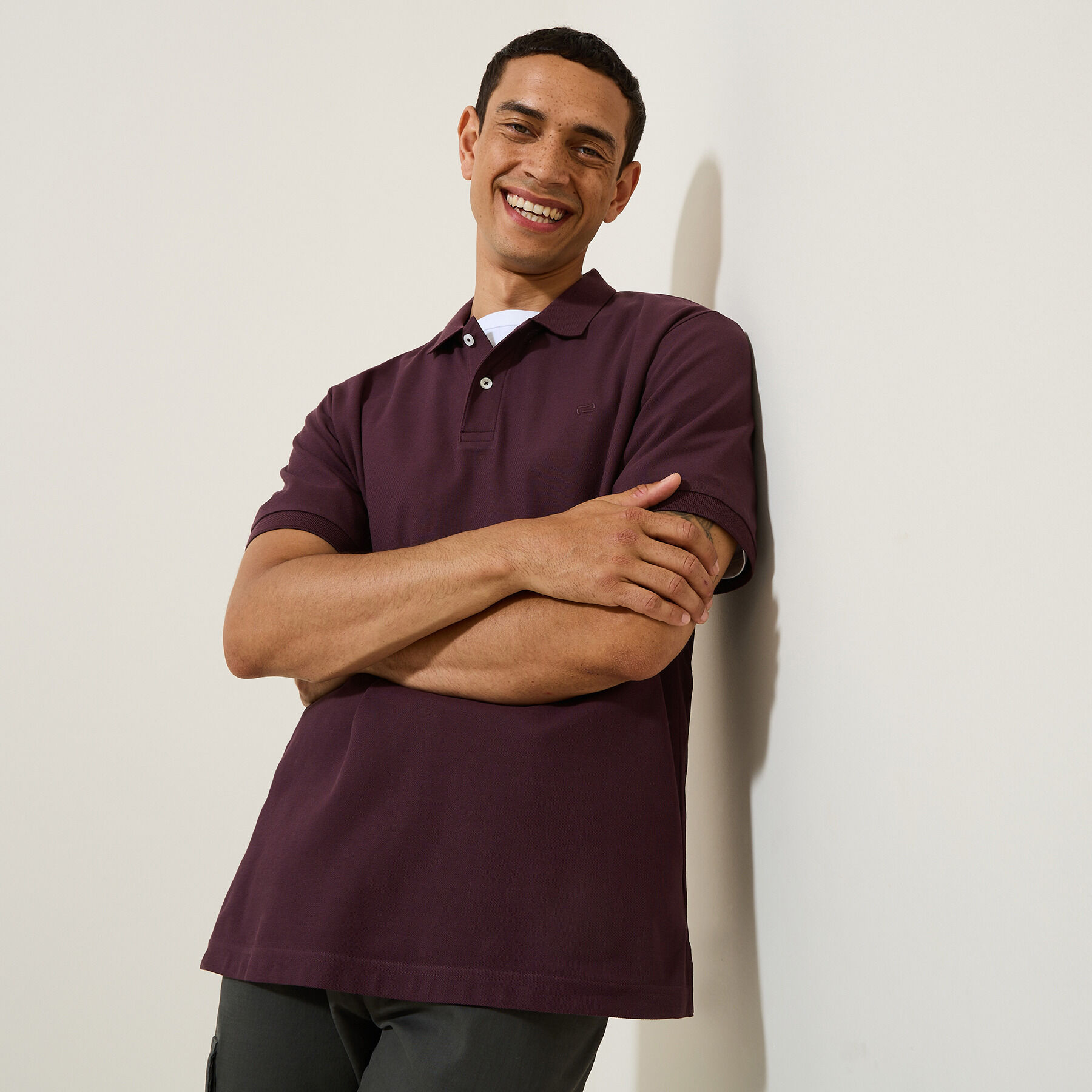 Polo manche courte Bordeaux homme Jules