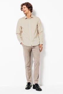 Chemise sans repassage en coton