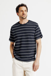 Gestreept t-shirt in tricot