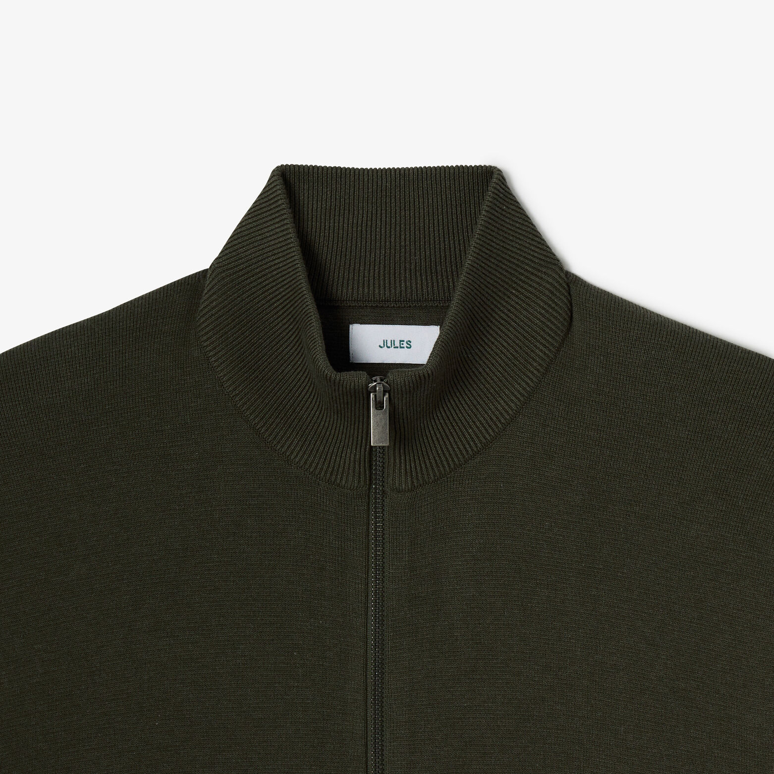 Gilet met rits, opstaande kraag