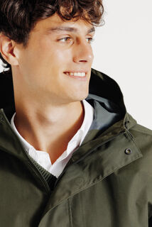 Parka longue waterproof &agrave; capuche