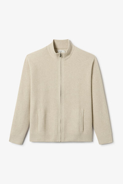 Gilet zipp&eacute; col montant