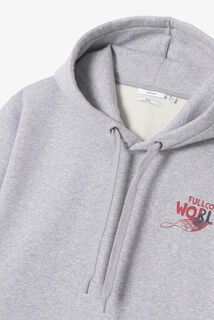 Sweat &agrave; capuche relax avec imprim&eacute; devant et dos