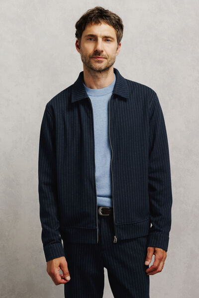 Veste zipp&eacute;e ray&eacute;e