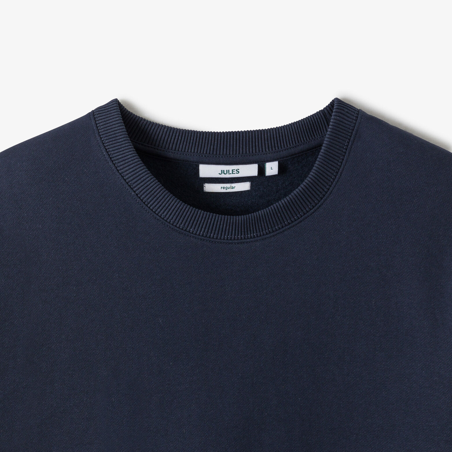 Sweat col rond  molleton uni