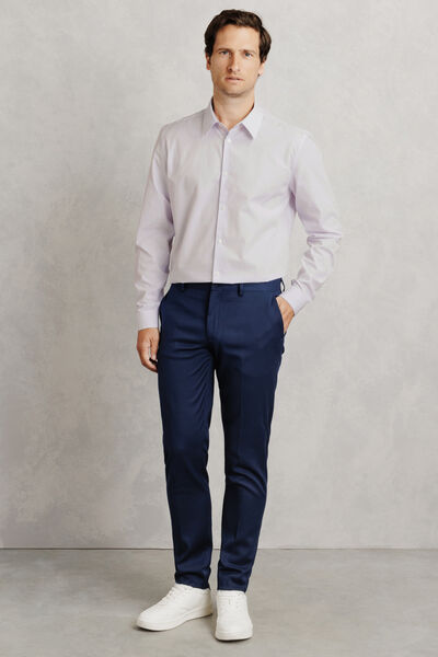 Chemise en coton regular ray&eacute;e