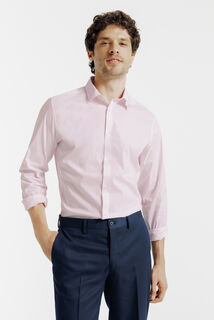 Chemise slim unie coton