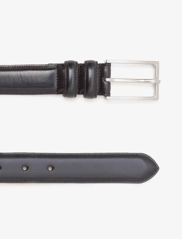 Ceinture en cuir double passant