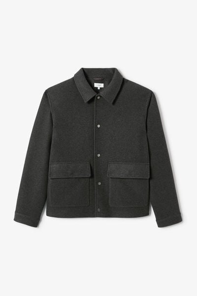 Blouson col chemise pressionn&eacute;