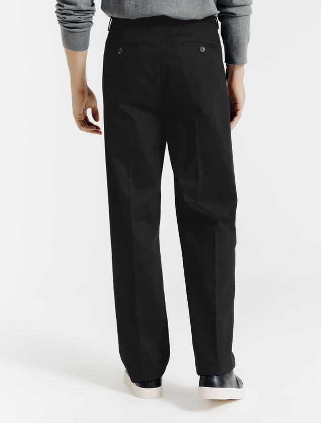 Pantalon chino loose &agrave; plis