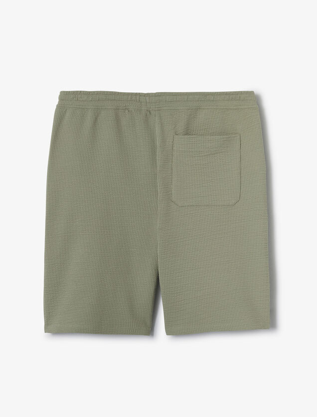 Bermuda en maille seersucker