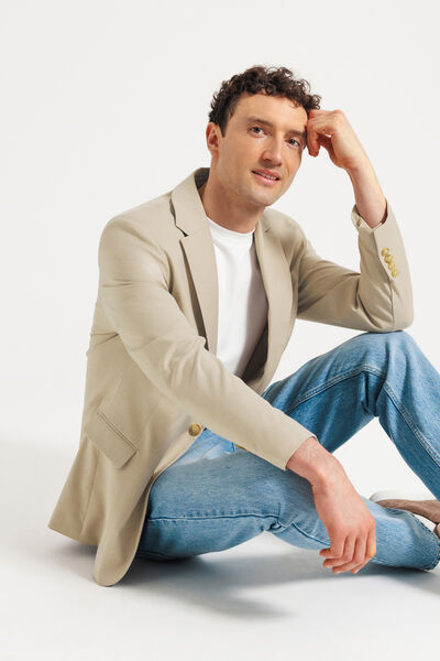 Comfort fit kostuumvest in twill