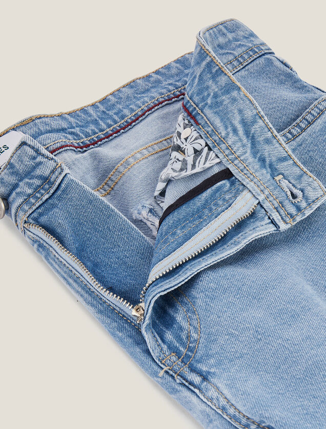 Bermuda en jean avec du coton recyclé