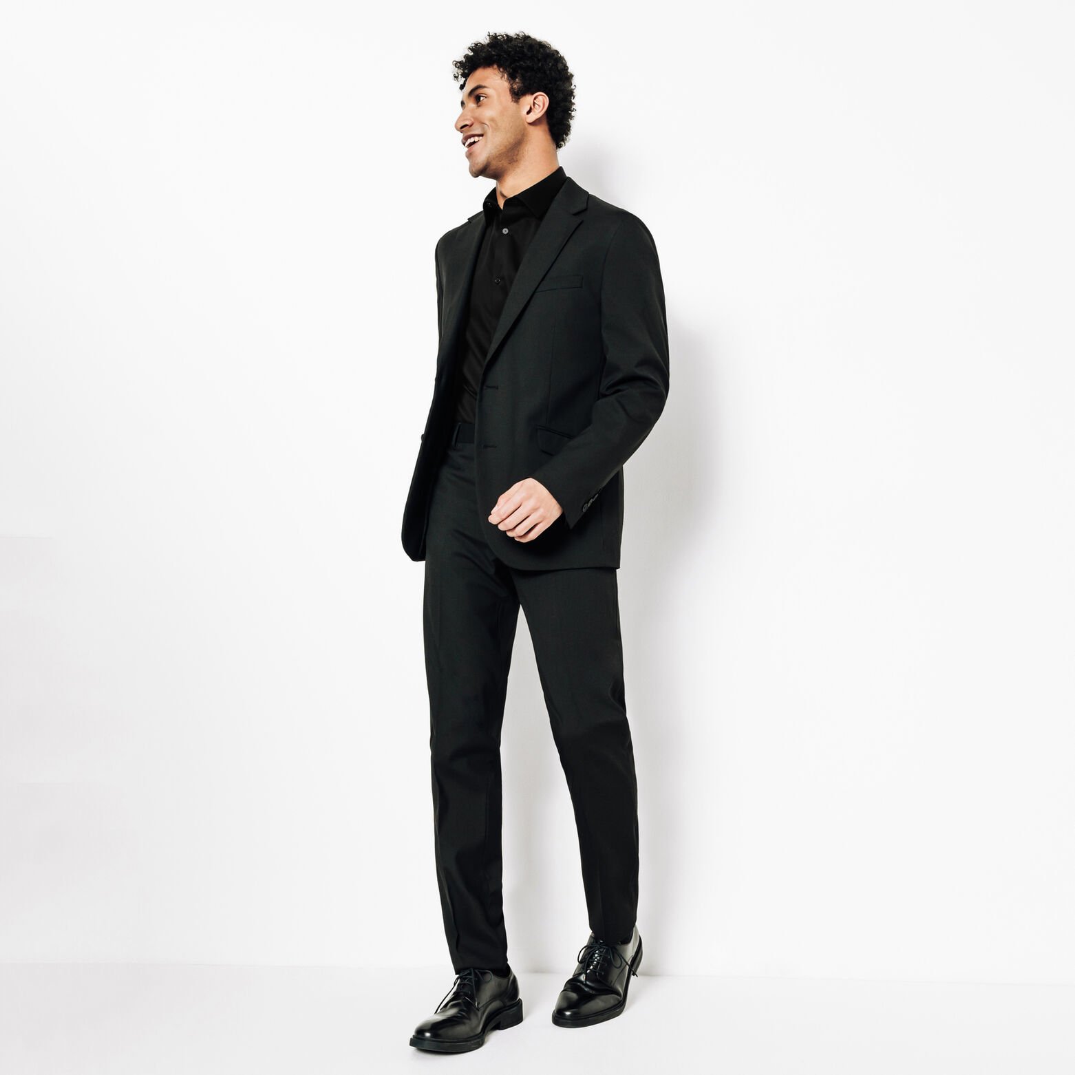 Slim effen strijkvrij hemd in katoen