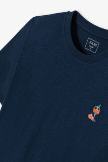 T-shirt in katoen met borduursel