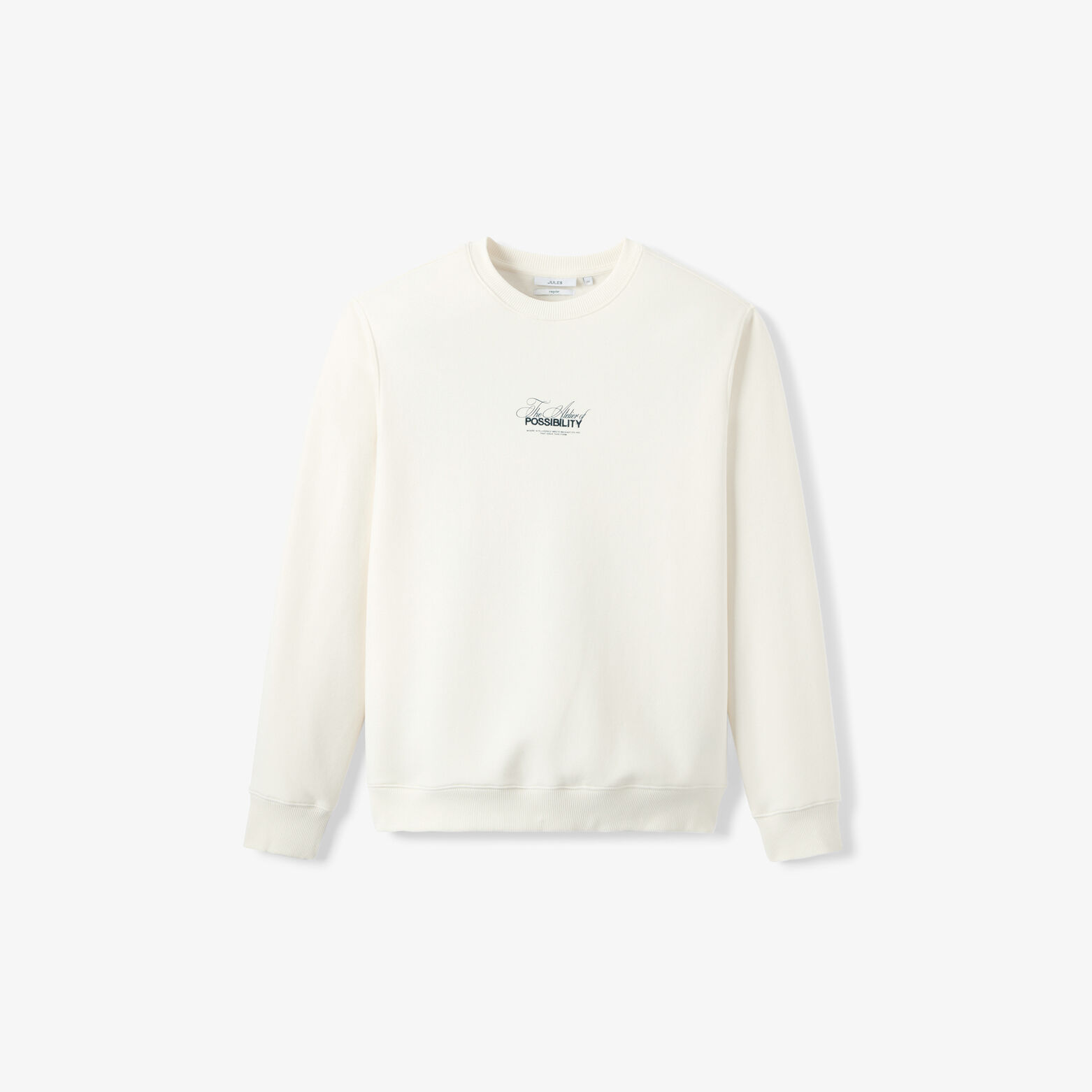 Sweat col rond imprim&eacute; devant dos
