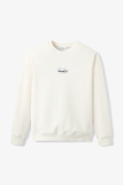 Sweat col rond imprim&eacute; devant dos