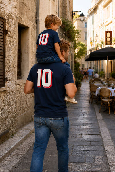 Tee shirt enfant imprim&eacute; dos licence L'&Eacute;quipe