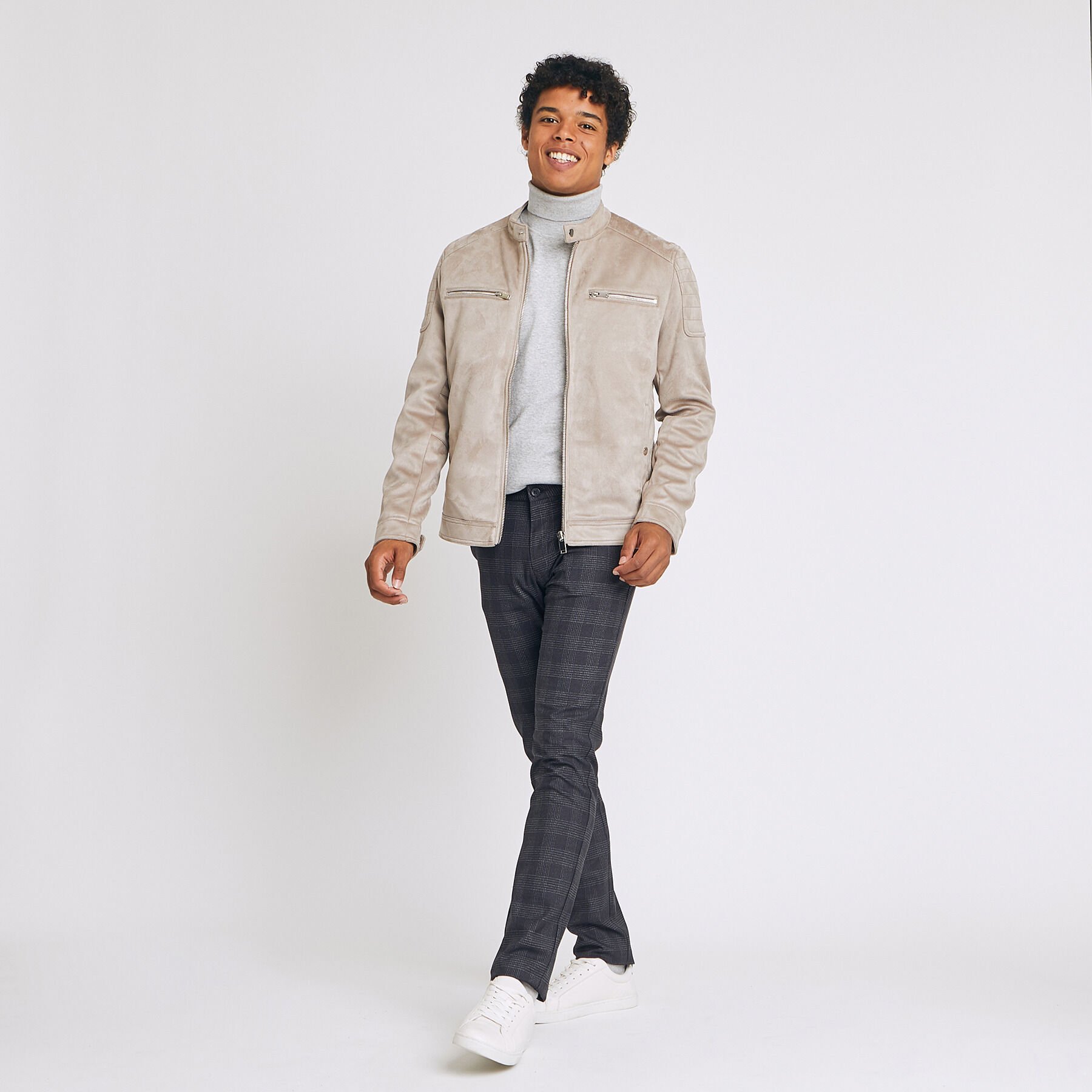 Pantalon chino à carreaux | Jules