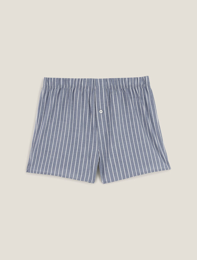 Caleçon rayé en coton