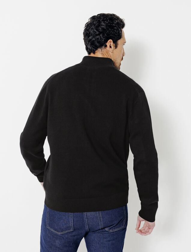 Gilet zipp&eacute; col montant