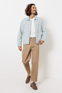 Veste en jean zippée