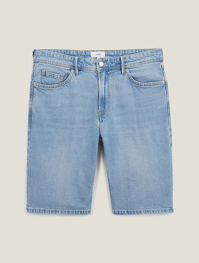 Bermuda en jean avec du coton recyclé