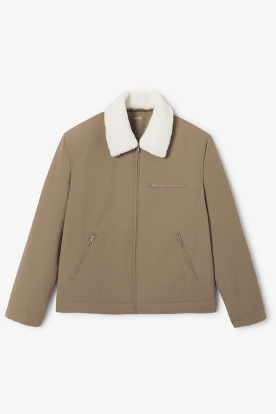 Blouson col chemise en sherpa amovible